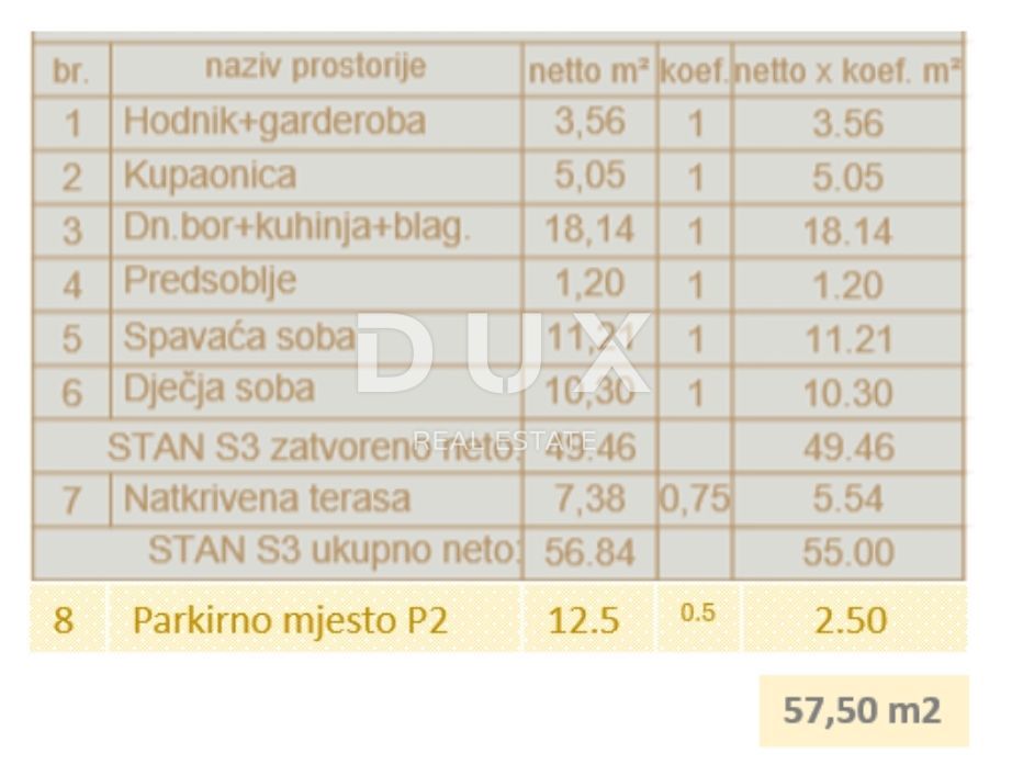 ISTRA, PULA - Stanovanje 57,50 m2 v bližini morja!