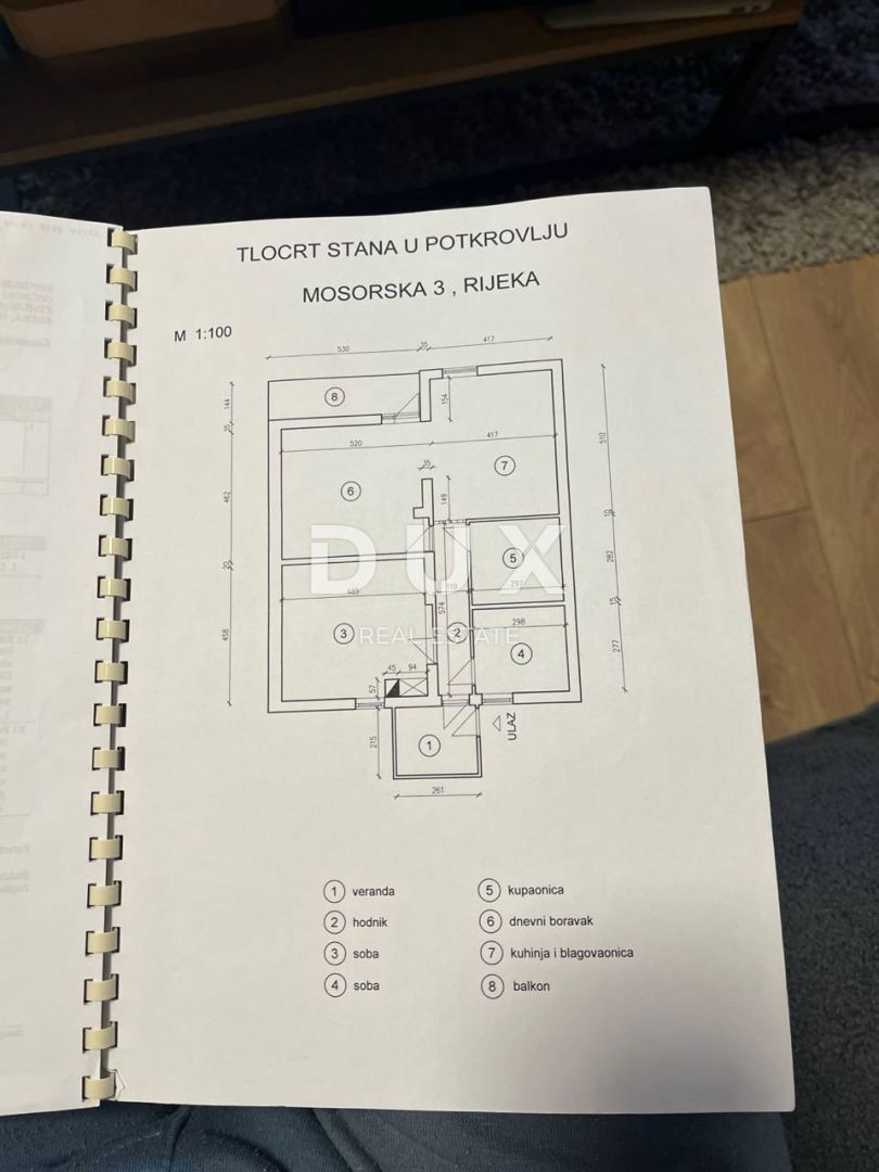 RIJEKA, ZAMET - Čudovito stanovanje s pogledom na morje