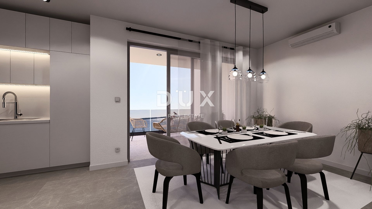 OTOK PAG, MANDRE - ekskluzivni penthouse v novogradnji tik ob obali, s panoramskim pogledom na morje