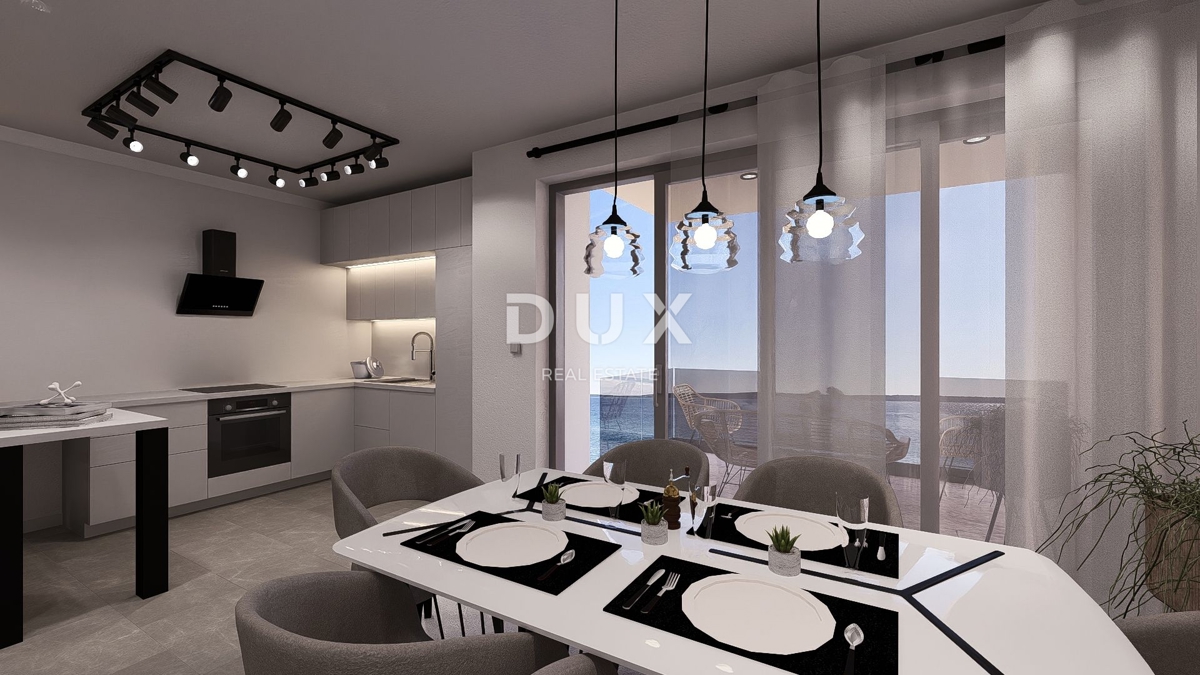 OTOK PAG, MANDRE - ekskluzivni penthouse v novogradnji tik ob obali, s panoramskim pogledom na morje