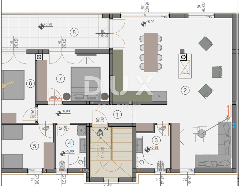 ISTRA, ŠTINJAN - Penthouse s 3 spalnicami in čudovitim pogledom na morje!