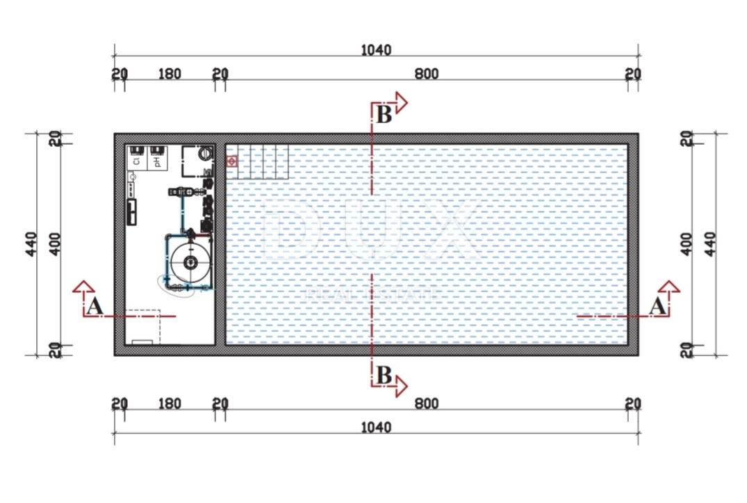 Umag, 1.000m2