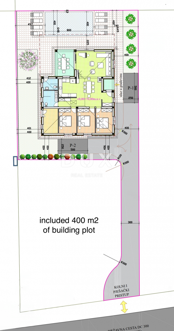 Umag, 1.000m2