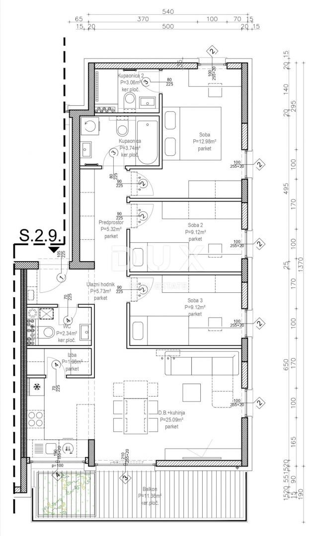 ZAGREB, JORDANOVAC - Luksuzna novogradnja S.9. 171,36 m2
