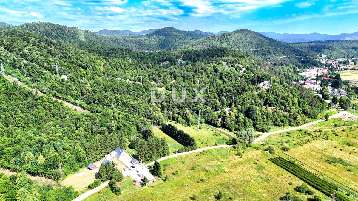 GORSKI KOTAR, LIČ - Samostojna lesena hiša v zaključni fazi, na samem