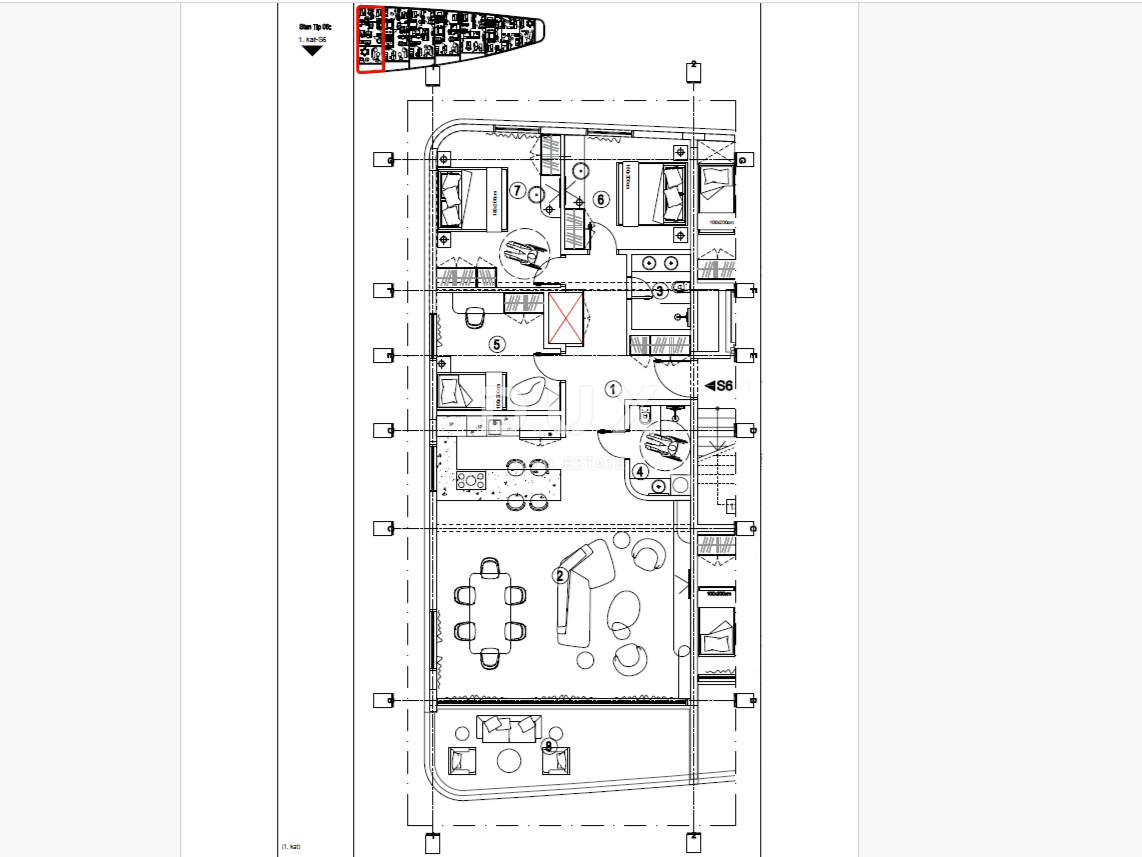 RIJEKA, KANTRIDA - 151m2 veliko stanovanje v luksuzni novogradnji le 250 metrov od morja z garažo in panoramskim pogledom na morje