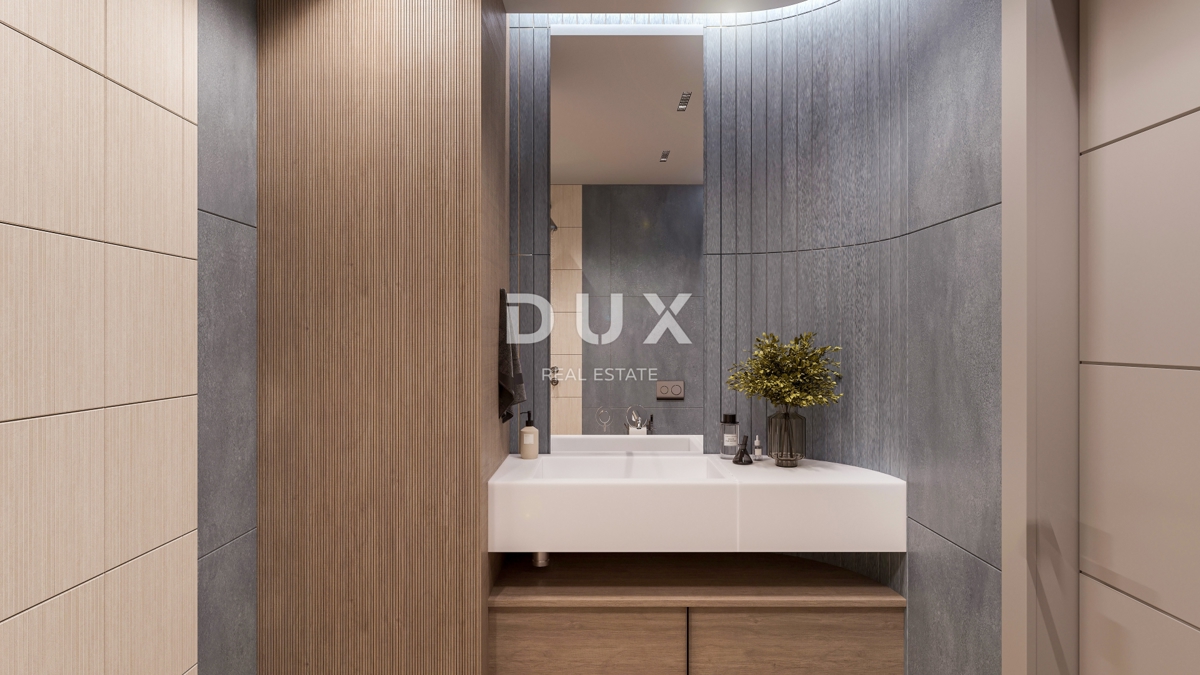 RIJEKA, KANTRIDA - 151m2 veliko stanovanje v luksuzni novogradnji le 250 metrov od morja z garažo in panoramskim pogledom na morje