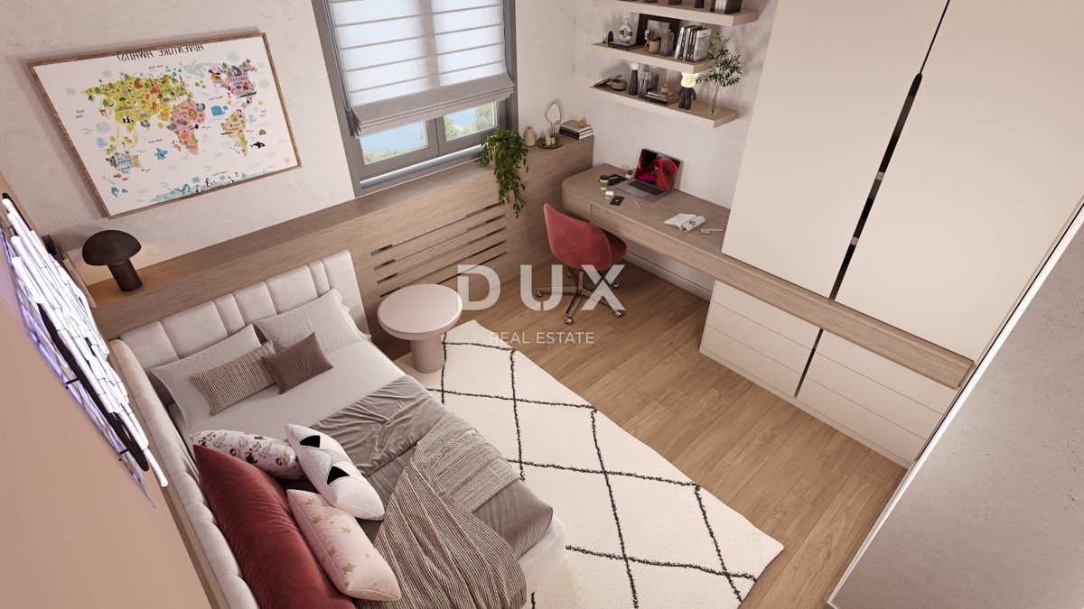 RIJEKA, KANTRIDA - 151m2 veliko stanovanje v luksuzni novogradnji le 250 metrov od morja z garažo in panoramskim pogledom na morje