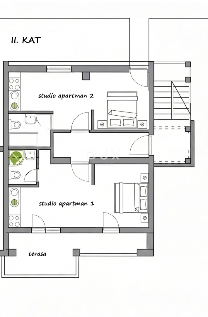 PAG, MESTO PAG - Prostorna hiša s panoramskim razgledom na morje in Velebit