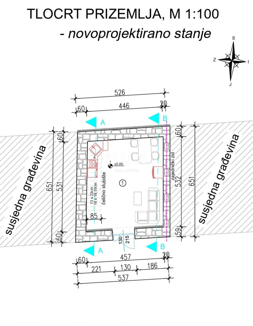 ISTRA, KRASICA - Avtohtona istrska hiša za adaptacijo