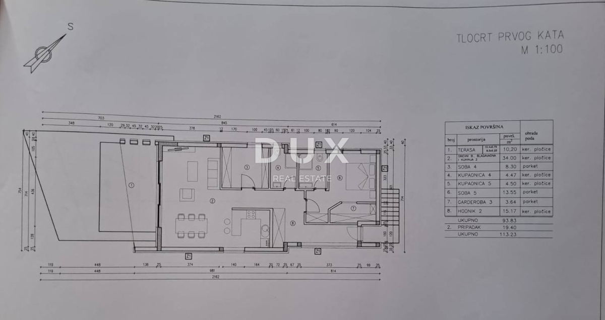 OPATIJA, LOVRAN - luksuzno stanovanje 94m2 v prvem nadstropju, 300m od morja
