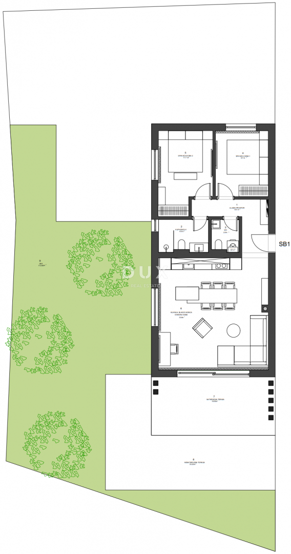 ZADAR, ZATON - Apartma z vrtom 95 metrov od morja! SB1