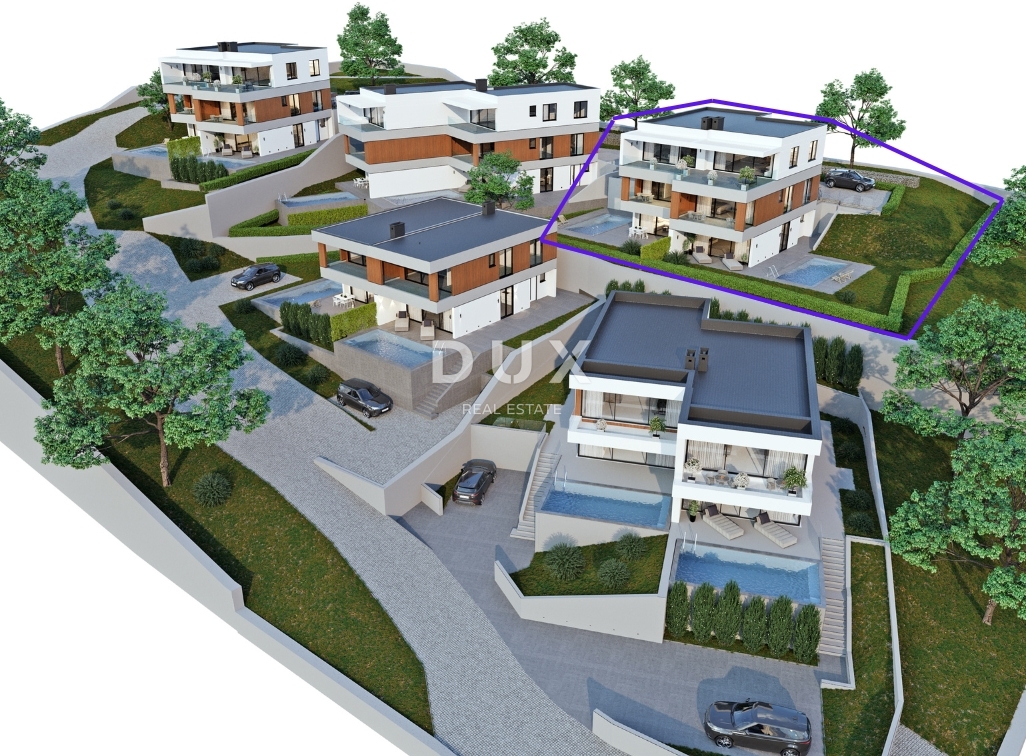 OPATIJA, LOVRAN – luksuzna rezidenca z zasebnim bazenom in panoramskim pogledom na morje