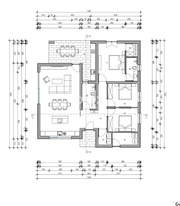 ISTRA, SVETVINČENAT - Moderna enonadstropna hiša z bazenom v mirnem okolju