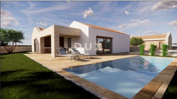 ISTRA, SVETVINČENAT - Moderna enonadstropna hiša z bazenom v mirnem okolju
