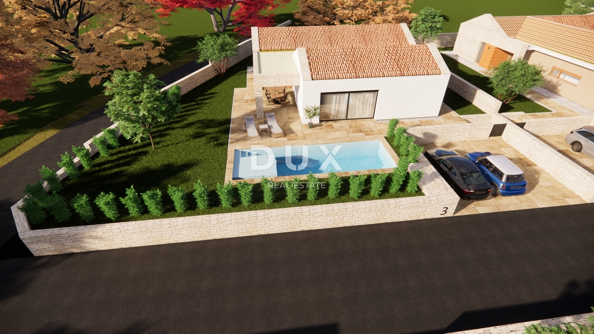 ISTRA, SVETVINČENAT - Moderna enonadstropna hiša z bazenom v mirnem okolju