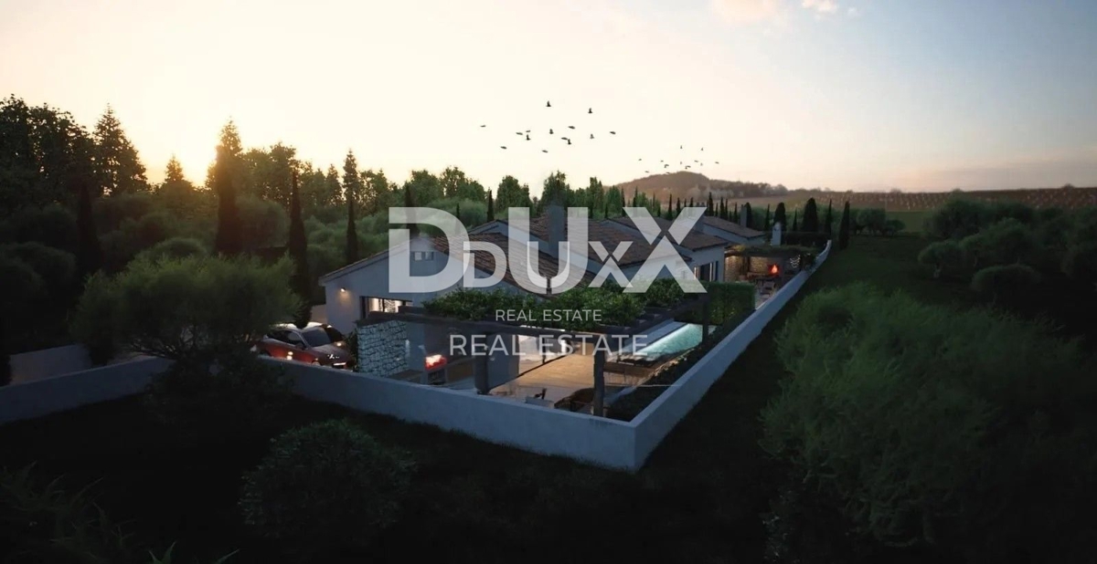 ISTRA, POREČ - Novogradnja, dizajnerska enonadstropna hiša z zasebnim bazenom