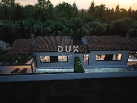 ISTRA, POREČ - Novogradnja, dizajnerska enonadstropna hiša z zasebnim bazenom