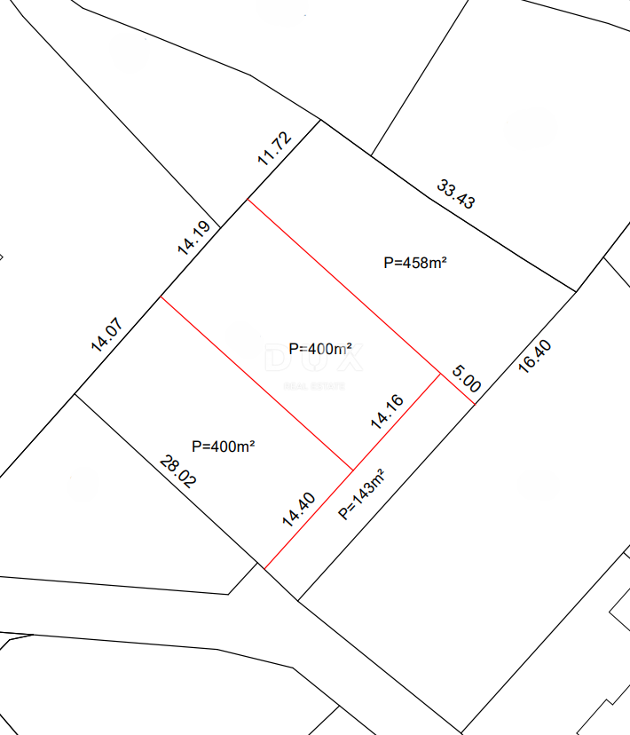 ZADAR, PRIDRAGA - Gradbeno zemljišče s čudovitim razgledom na Velebit! 400 m2
