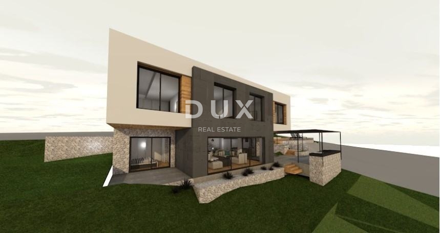 CRIKVENICA - Luksuzna naložba - gradbeno zemljišče s projektom vile in bazenom