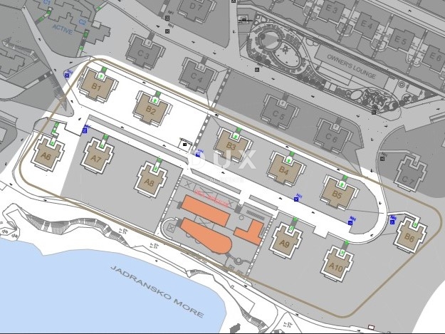 NOVI VINODOLSKI – 63 m² veliko stanovanje v ekskluzivnem letovišču, prva vrsta ob morju z zasebno plažo