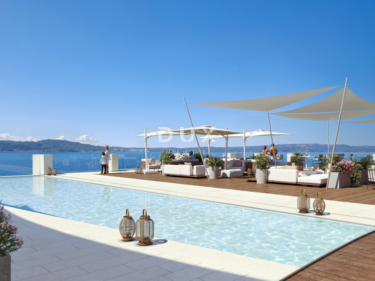 NOVI VINODOLSKI – 63 m² veliko stanovanje v ekskluzivnem letovišču, prva vrsta ob morju z zasebno plažo