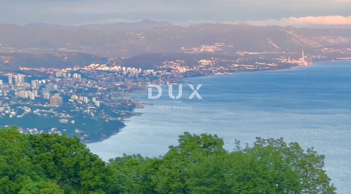 OPATIJA, BREGI - zemljišče 3750m2 S 4 LOKACIJSKIMI DOVOLJENJI! za 4 ekskluzivne vile z bazenom in panoramskim pogledom na morje
