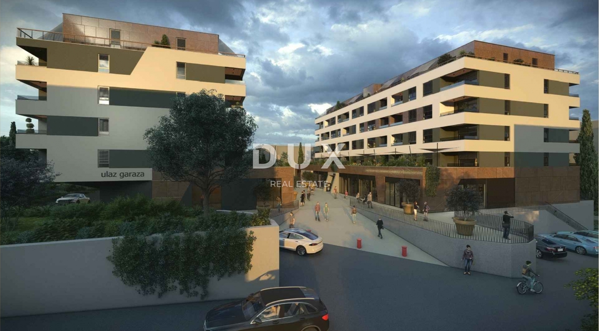 RIJEKA, SRDOČI - 1 spalnica + dnevna soba s 31m2 teraso v novogradnji z garažo