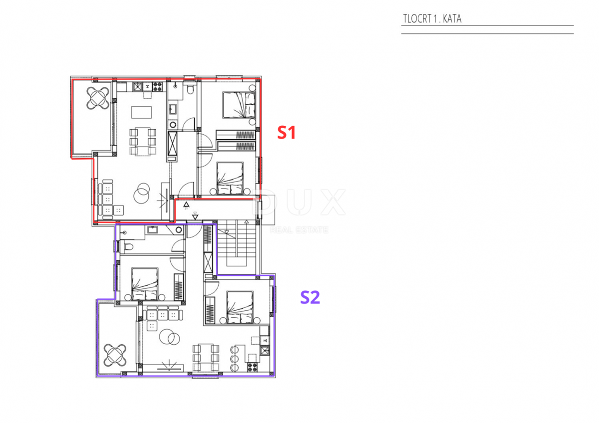 ŠIBENIK, BRODARICA – Novogradnja, dvosobno stanovanje z 2 parkirnima mestoma
