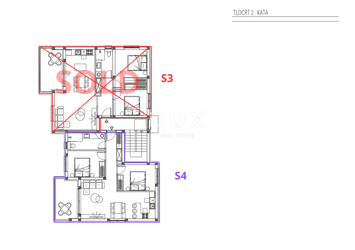 ŠIBENIK, BRODARICA – Novogradnja, dvosobno stanovanje z 2 parkirnima mestoma