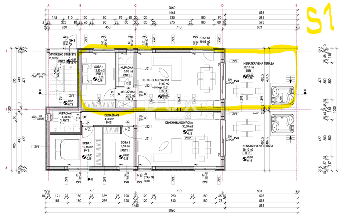ZADAR, VRSI MULO - Novogradnja na iskani lokaciji! 1S+DB! S1