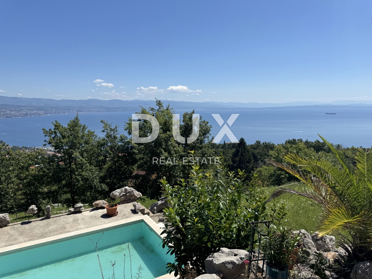 LOVRAN, DOBREĆ - Panoramski raj nad Kvarnerjem - stanovanje, ki vam bo vzelo dih