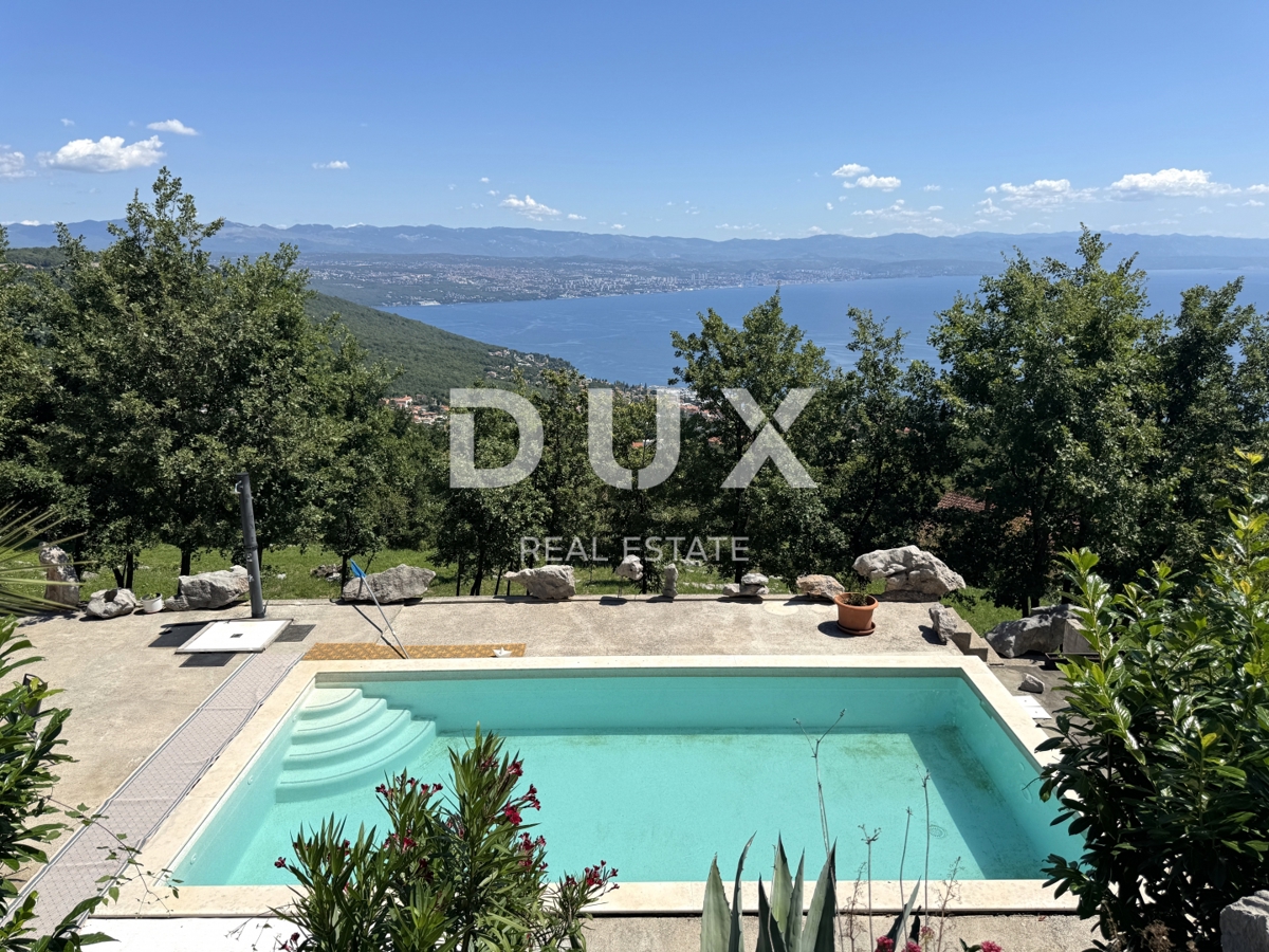 LOVRAN, DOBREĆ - Panoramski raj nad Kvarnerjem - stanovanje, ki vam bo vzelo dih