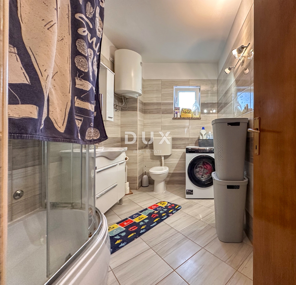 RIJEKA, KUKULJANOVO - opremljeno 3-sobno stanovanje + dnevna soba v pritličju s 356 m2 vrta