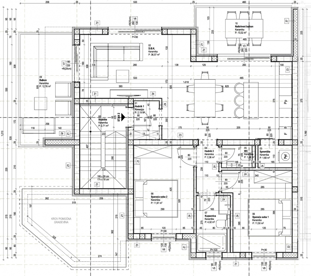 OTOK KRK, VRBNIK - Apartma 2 spalnici + dnevna soba, pogled na morje in očarljivo središče Vrbnika
