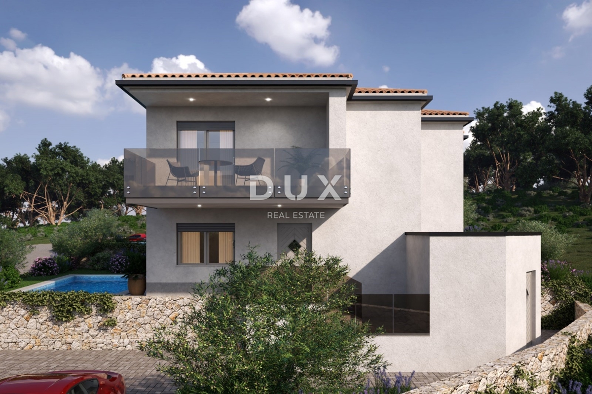 OTOK KRK, VRBNIK - Apartma 2 spalnici + dnevna soba, pogled na morje in očarljivo središče Vrbnika