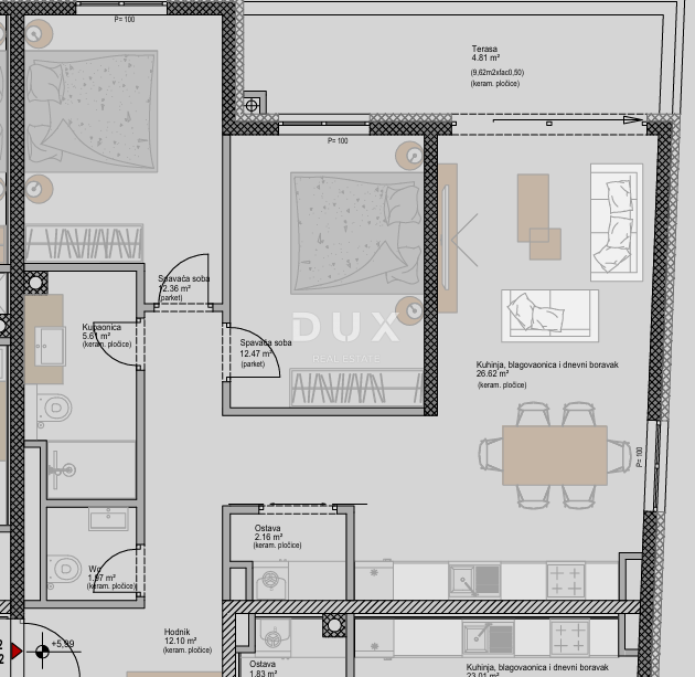 ISTRA, POREČ - Moderno stanovanje z 2 spalnicama + kopalnico v novem projektu, blizu morja, možnost financiranja s kreditom