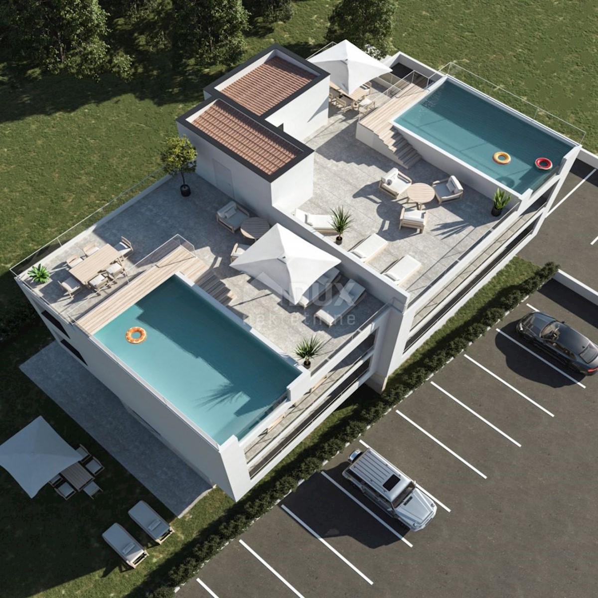 ZADAR, BIBINJE - penthouse z bazenom