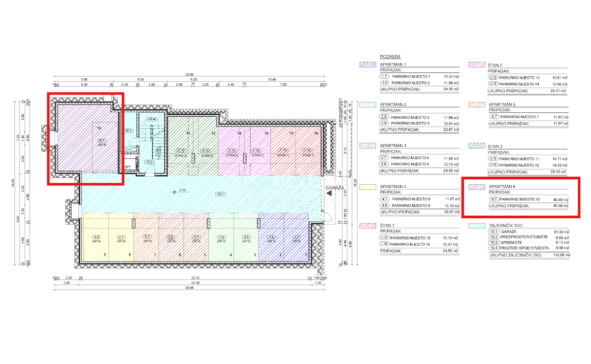 OPATIJA, CENTER - novozgrajeno stanovanje 77,09m2 s panoramskim pogledom na morje - STANOVANJE 6