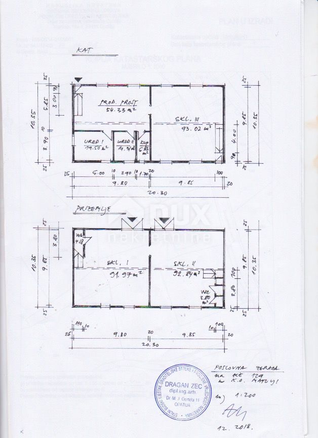 MATULJI - prodajno proizvodno skladiščni prostor 400m2 z dvoriščem 638m2