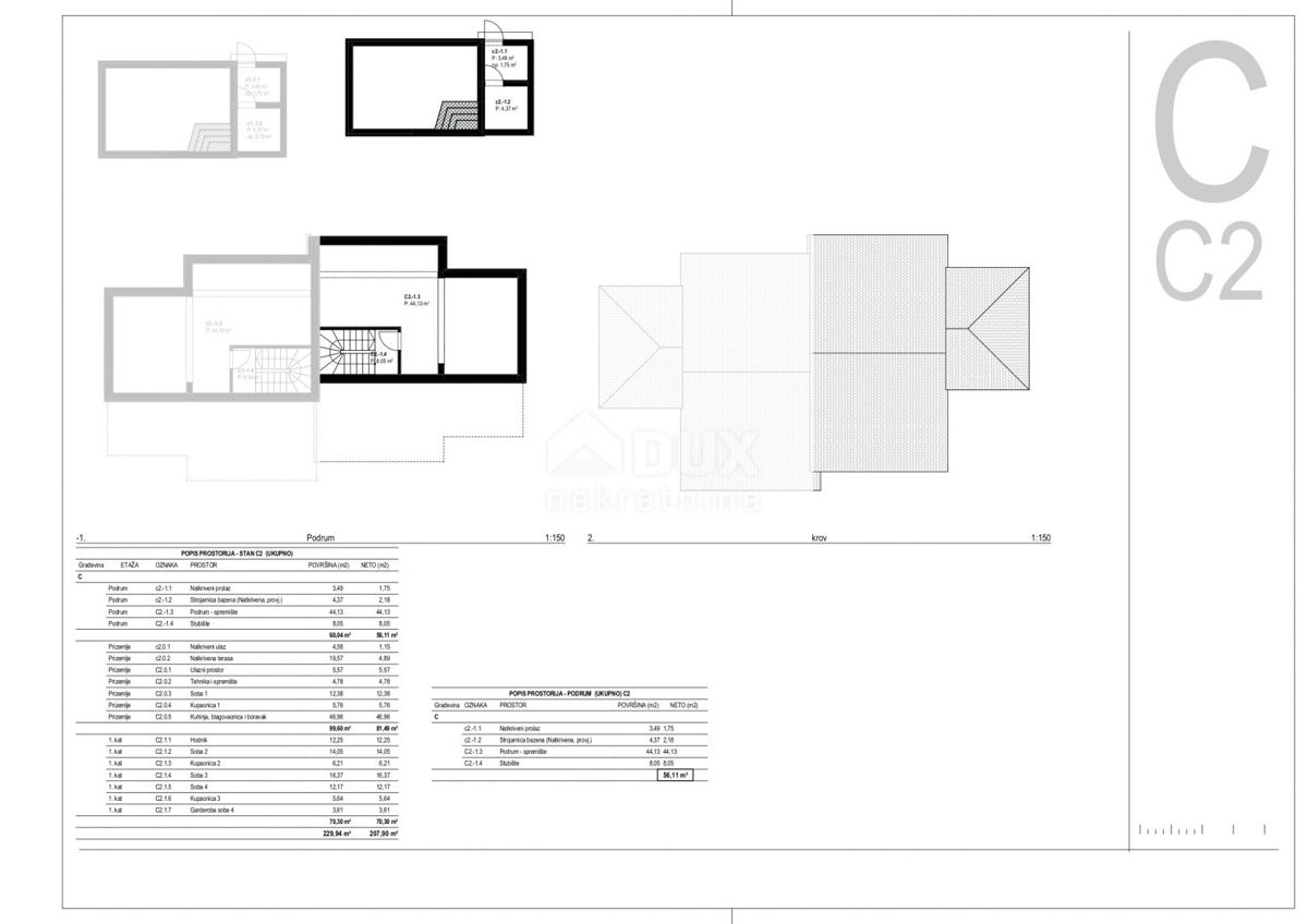 OTOK KRK, TRIBULJE - gradbeno zemljišče 3946m2 z projektom