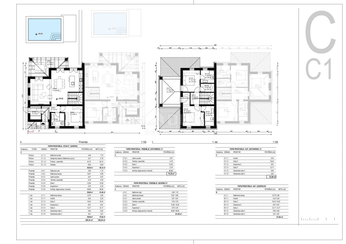 OTOK KRK, TRIBULJE - gradbeno zemljišče 3946m2 z projektom