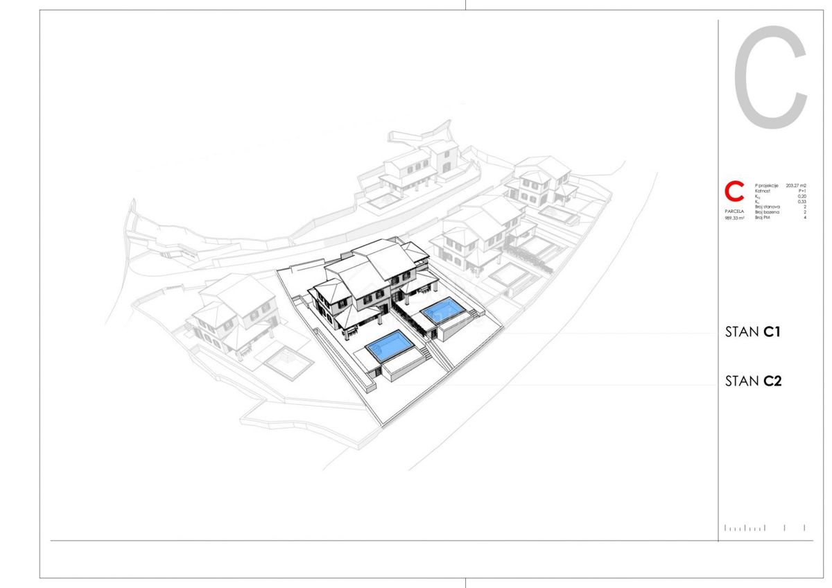 OTOK KRK, TRIBULJE - gradbeno zemljišče 3946m2 z projektom