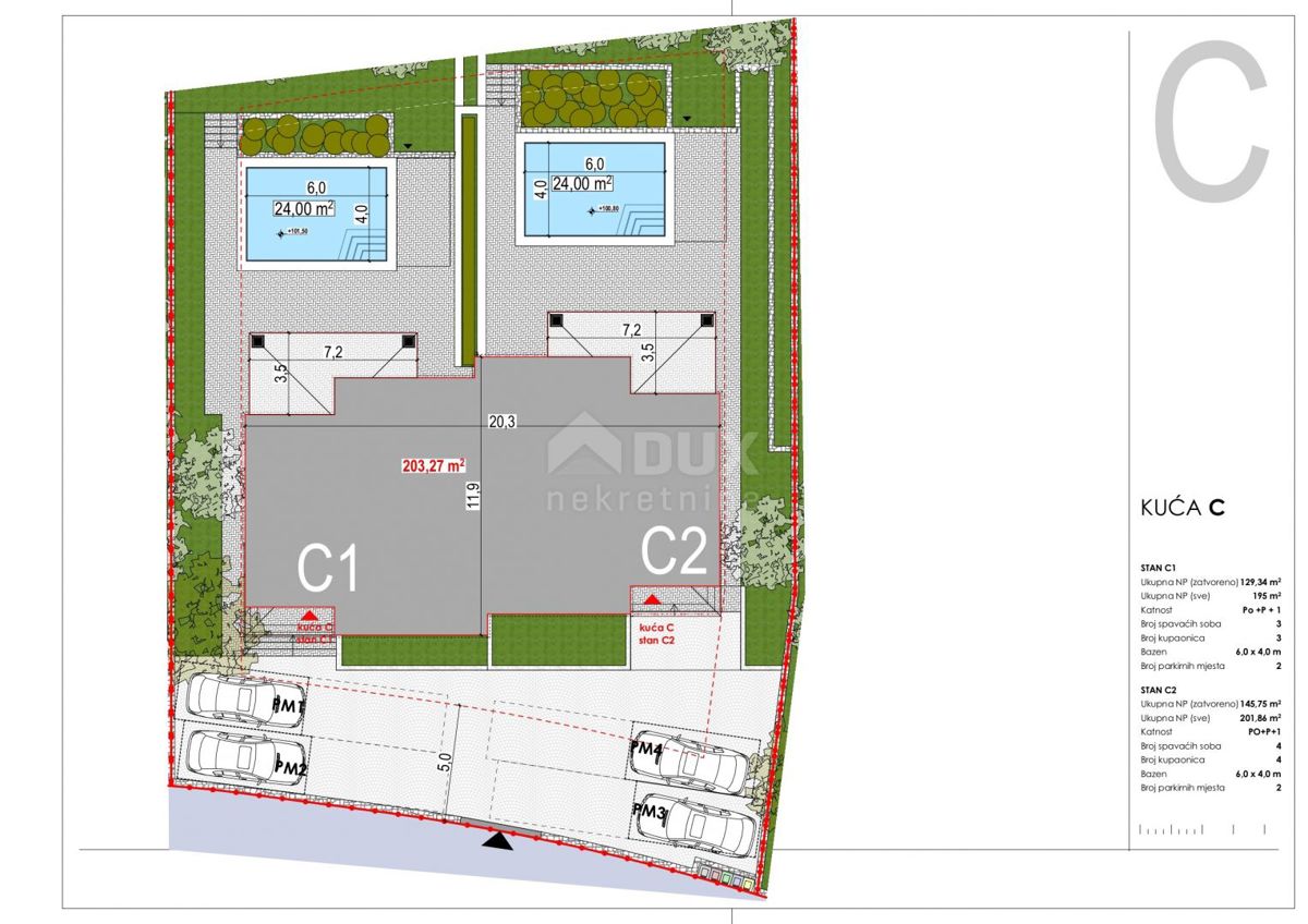 OTOK KRK, TRIBULJE - gradbeno zemljišče 3946m2 z projektom