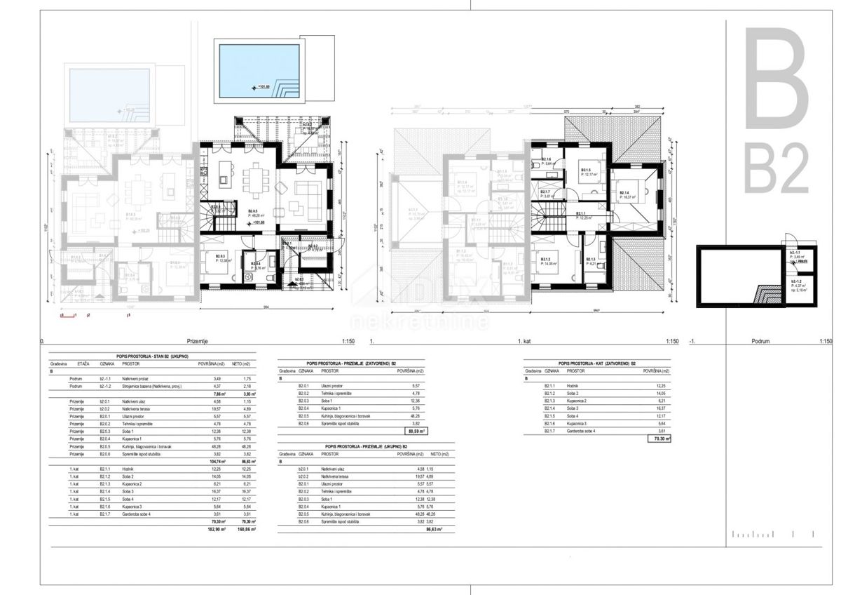 OTOK KRK, TRIBULJE - gradbeno zemljišče 3946m2 z projektom