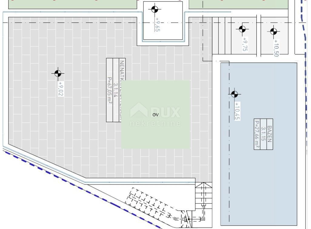 OPATIJA, LOVRAN - stanovanje v luksuzni novogradnji, 300 m od morja, strešna terasa, bazen, garaža 