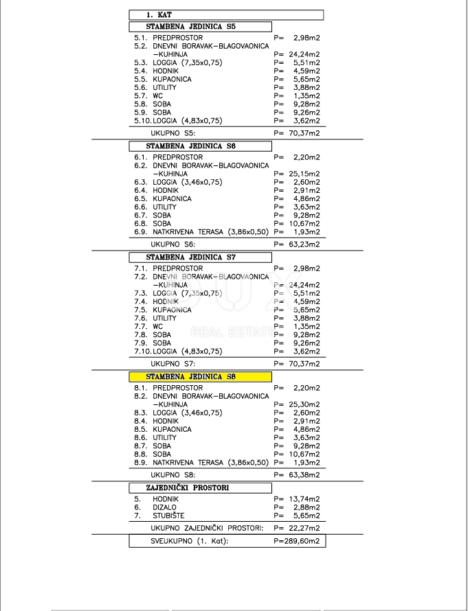 ISTRA, TAR - 2S+DB, 63,38 M2 NOVOGRADNJA 1. NADSTROPJE