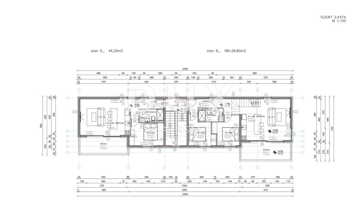 Stanovanje Povljana, 49,95m2