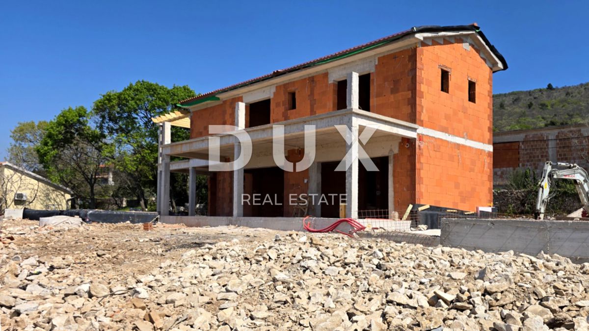 ISTRA, RABAC - Mediteranska hiša z bazenom in panoramskim pogledom na morje