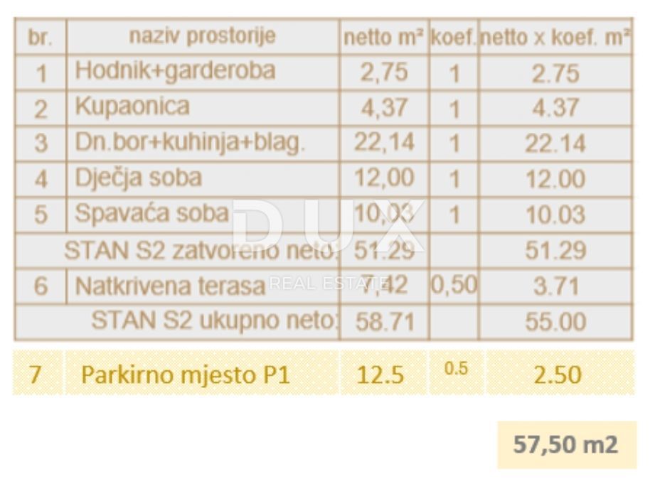 ISTRA, PULA - Stanovanje 57,50 m2, blizu morja